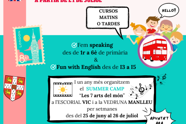 Cursos d'estiu per a infantil i primària